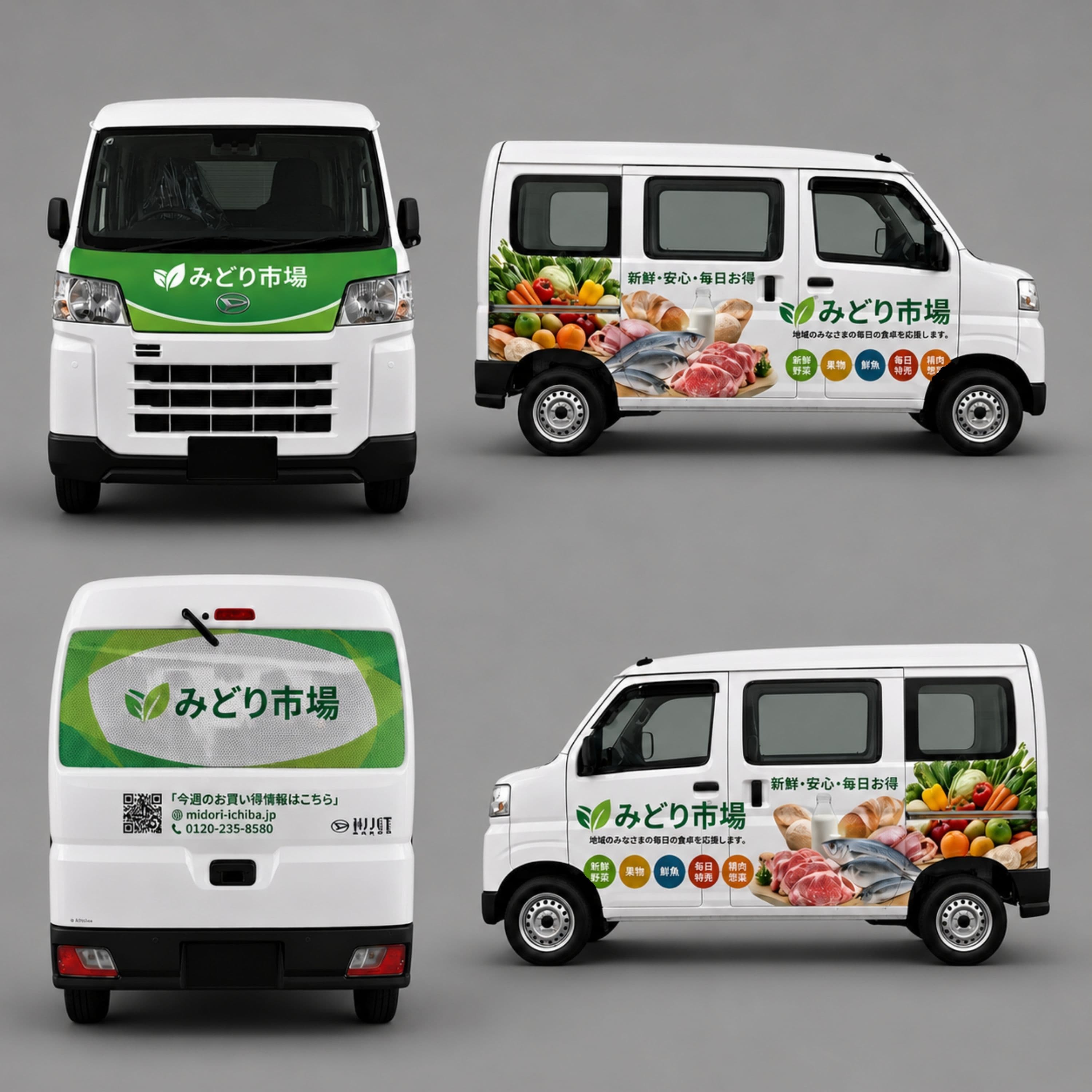 フルカバレッジの車両ビジュアル